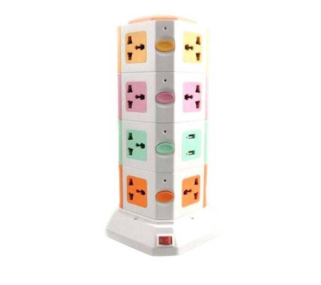4 Level Multi-Plug Socket With 2 USB Port