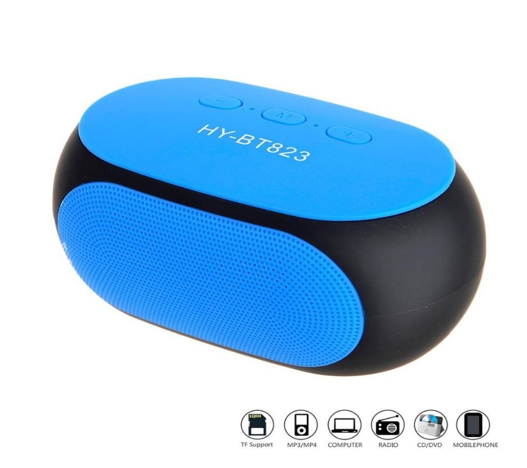 HYBT823 Mini 3W Outdoor Wireless Bluetooth Speaker with Mic - Blue