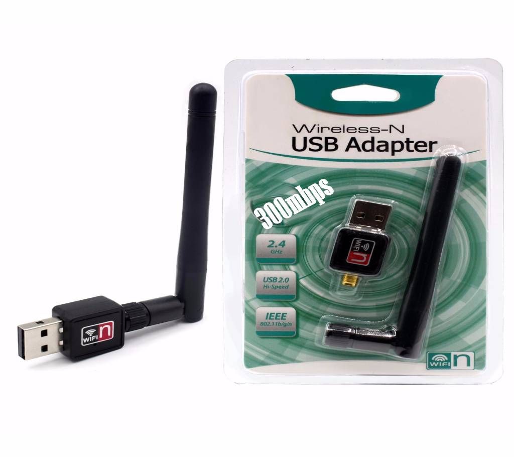 Wireless N usb adaptor with Antenna 300 Mbps