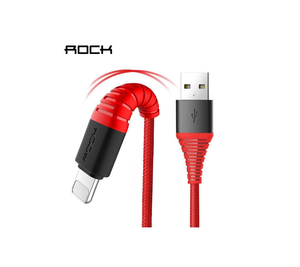 ROCK Hi-Tensile lightning Charge & Sync round Cable (250mm)