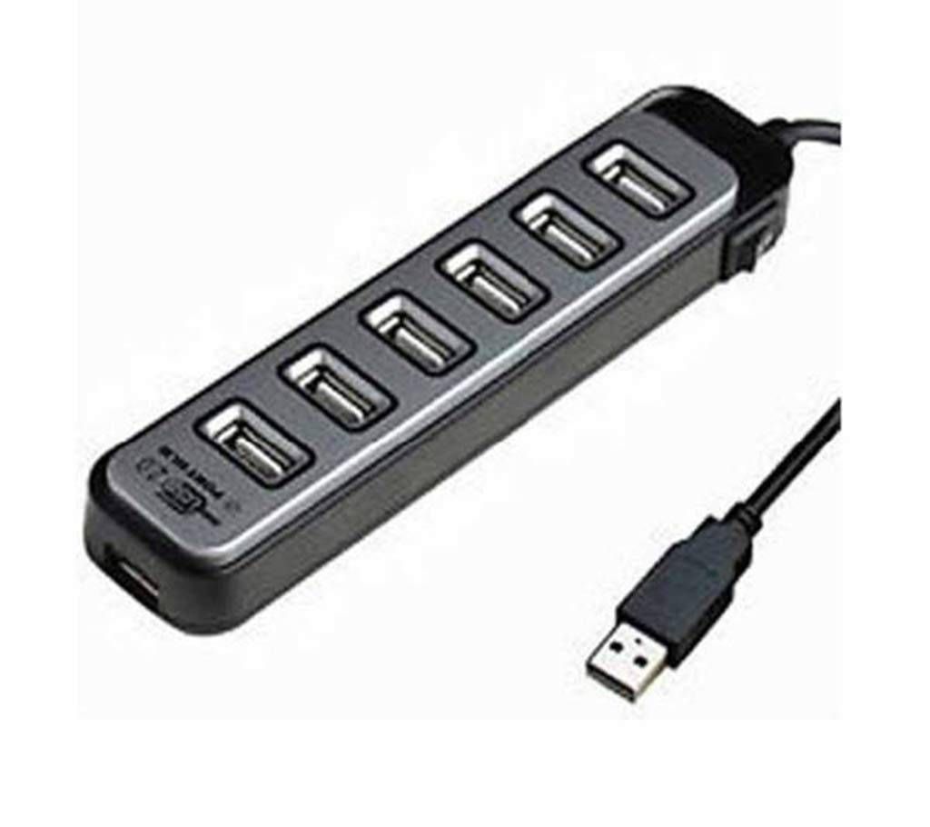 7 Port USB Hub + AC Power Adapter