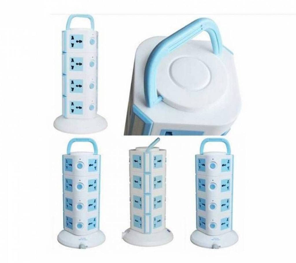 4 Level Multi Plug Socket with 2 USB