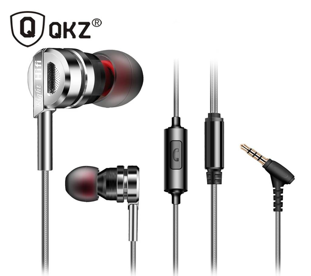 QKZ DM9 Zinc Alloy HiFi Metal Earphone With Mic