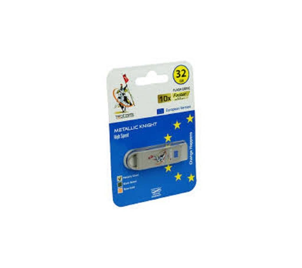TEUTONS Pendrive 32GB METALLIC SILVAR