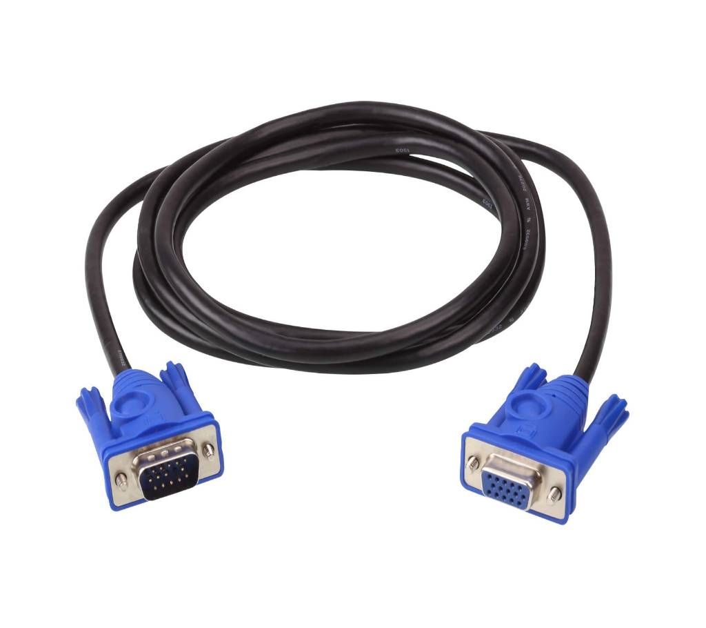 VGA Cable for Monitor - Black and Blue