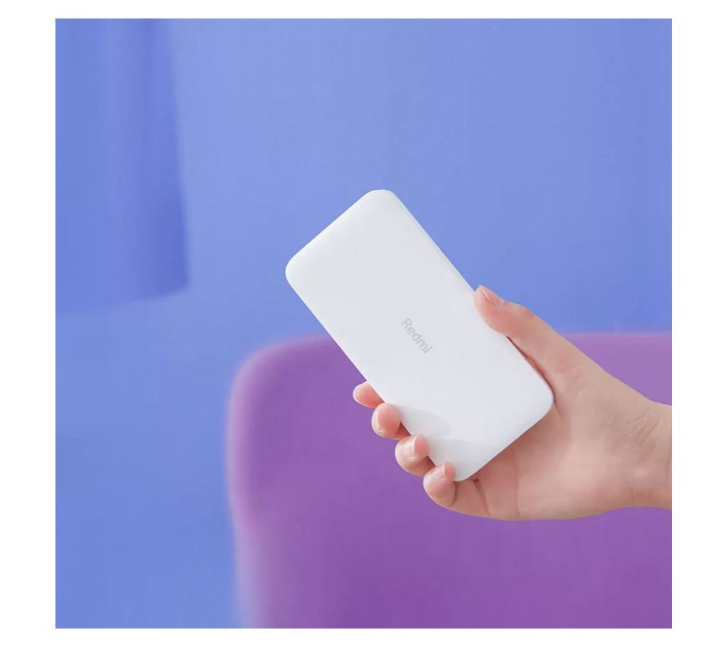 Redmi 10000mAh Dual Output & Input Power Bank  White