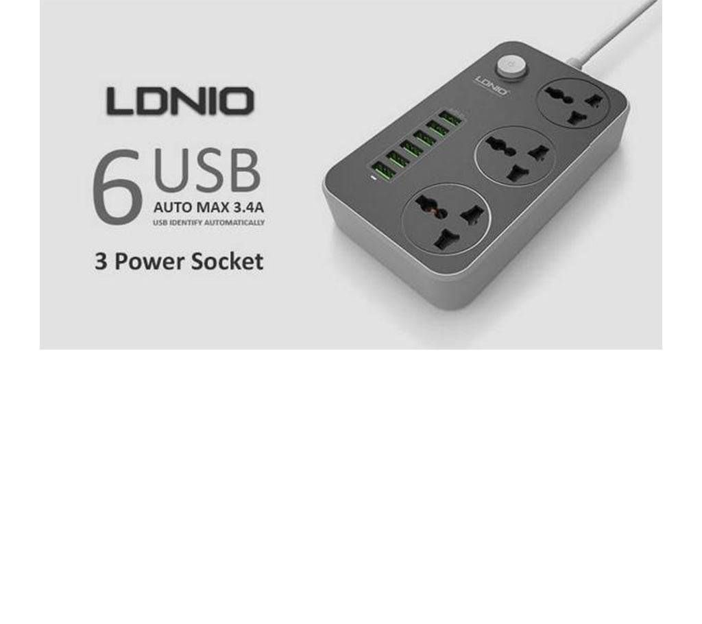 LDNIO Power Strip With 6 USB Port