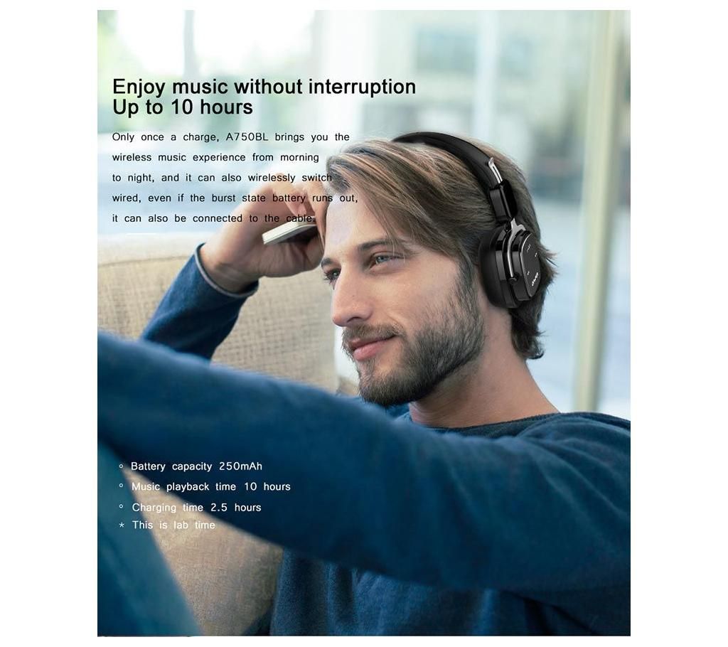  Awei A750BL Bluetooth Headphones 