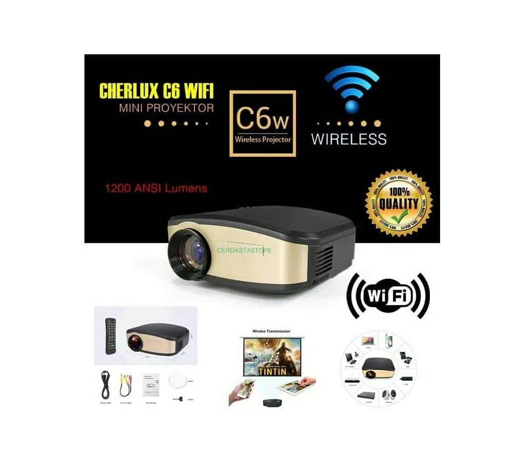 Cheerlux C6w mini Wireless Projector