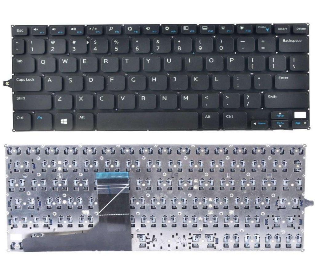 Replacement Laptop Keyboard without Backlit for Dell Inspiron 11-3147 11-3148 series Black US Layout, Compatible Part Number V144725AS1 0F4R5H 0R68N6