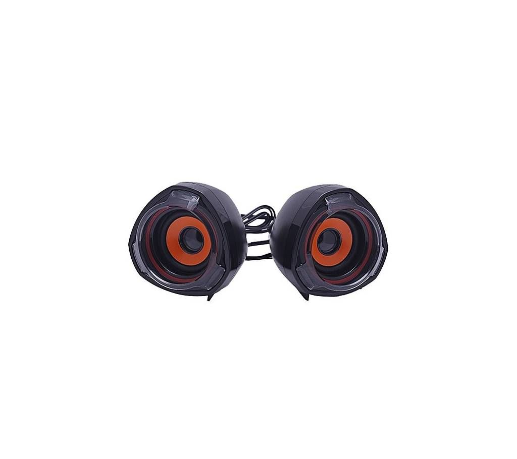 Beacon Mini USB Speaker - Black and Orange