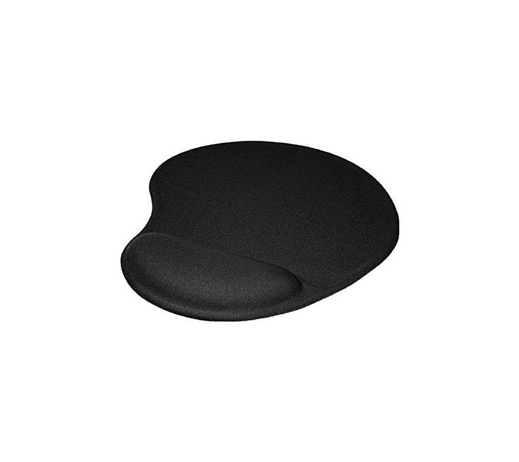 Gel Mouse Pad with Gel Wrist Support - Black