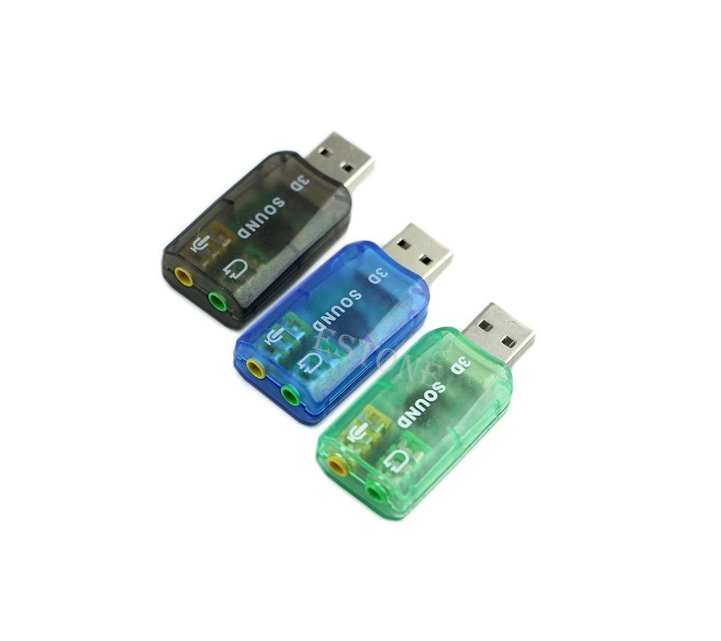 USB 3D Audio Sound Card Adapter