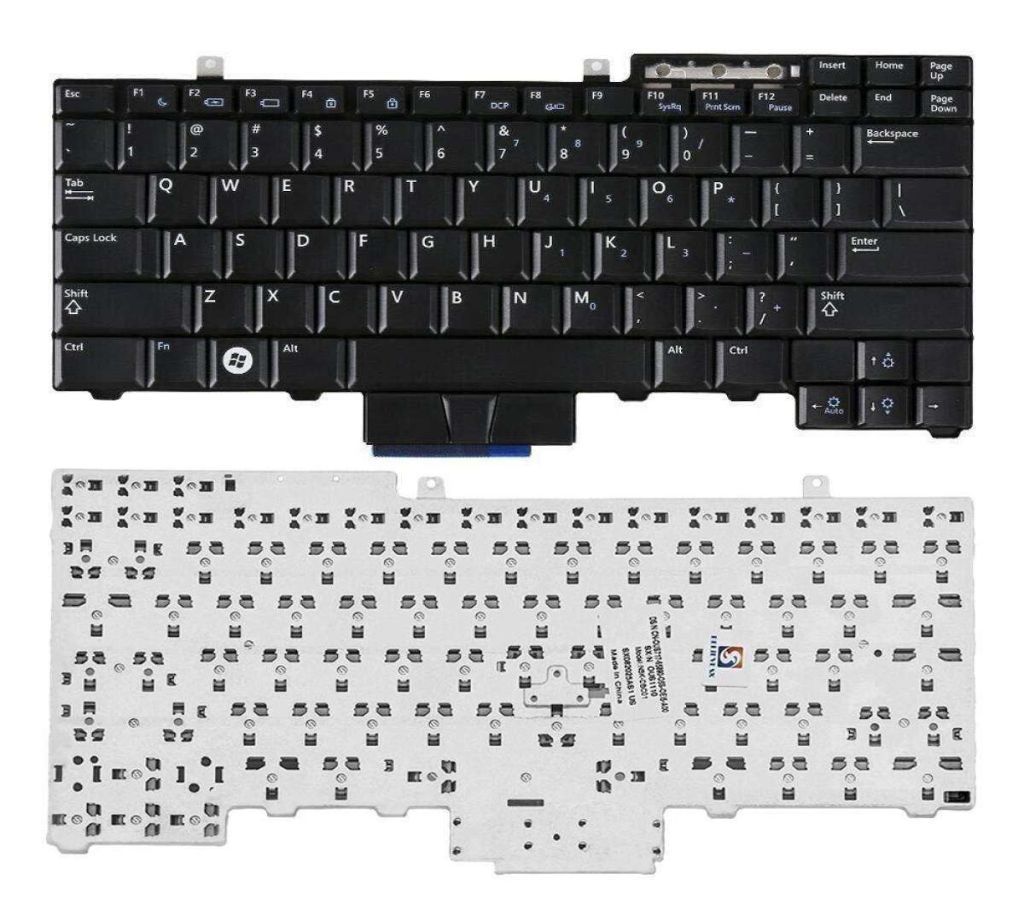 Replacement Keyboard for Dell Latutide E5410 E6400 E6410 E6500 E6510 E5300 E5400 E5500 E5510 M2400 M4400 M4500 Laptop Series Black US Layout
