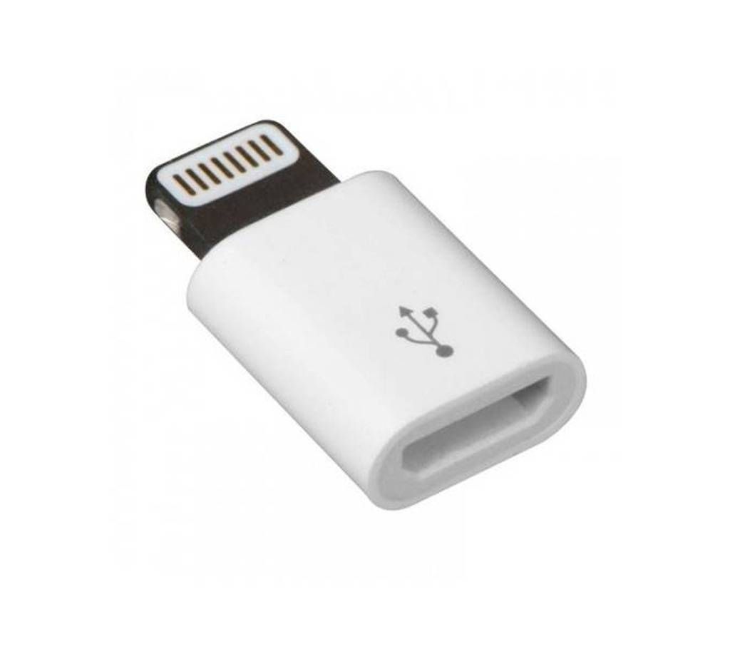 Digital Micro USB Adapter for iPhone - White