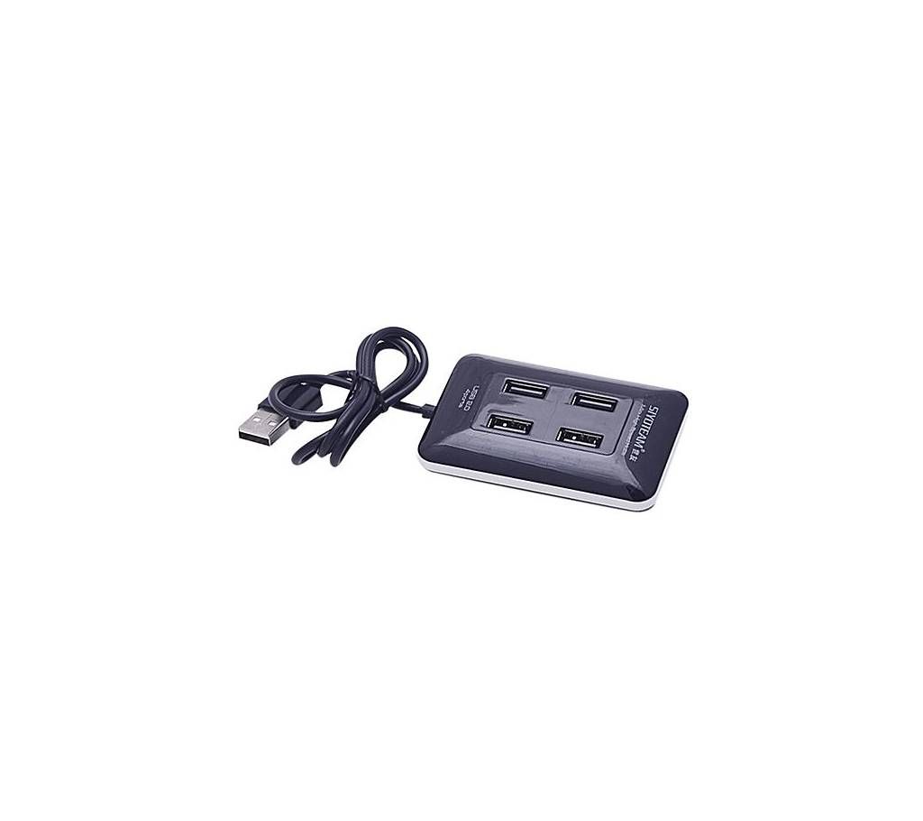 Siyoteam 4-Port High Speed USB Hub - Black