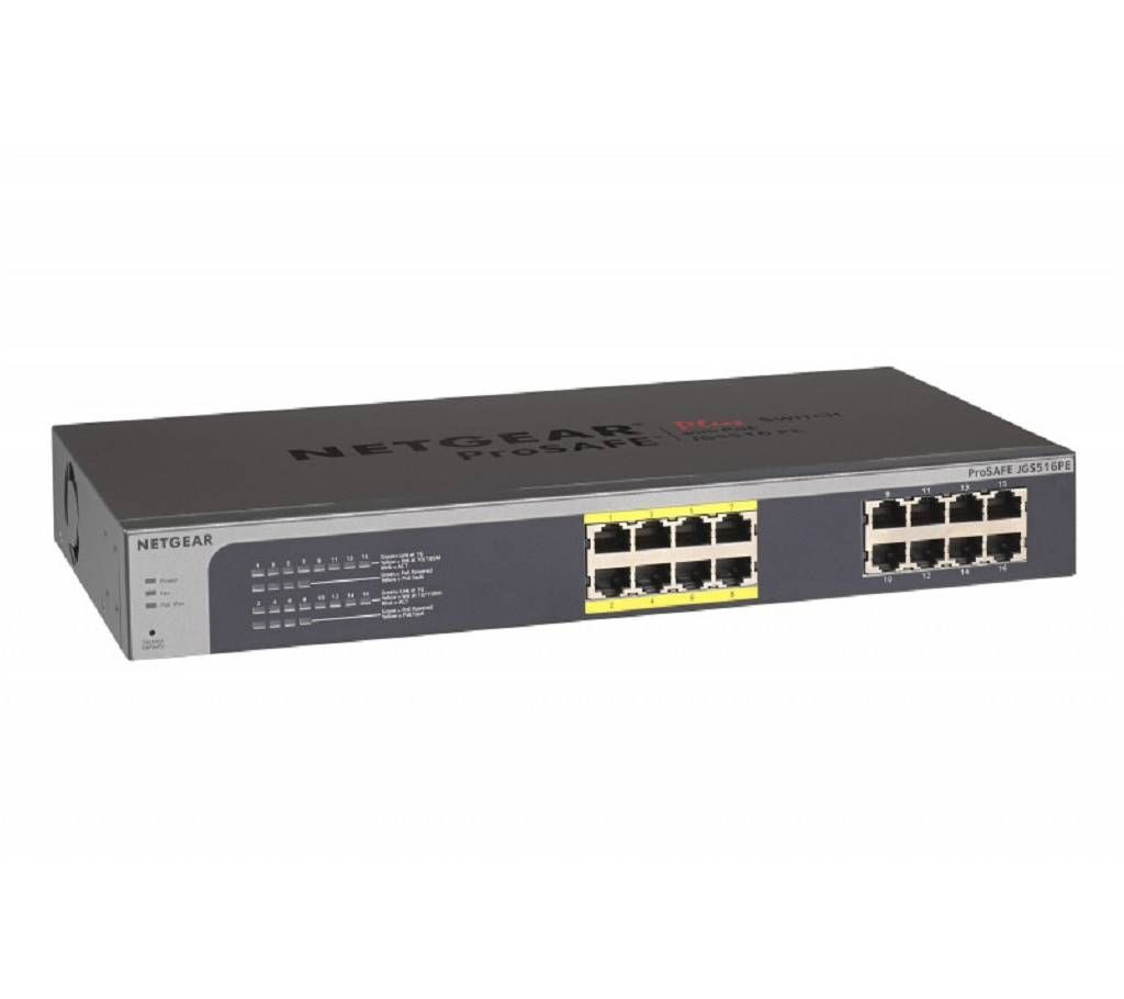 16-Port Gigabit Smart Managed Plus Switch + 8 Port PoE Lifetime Warranty