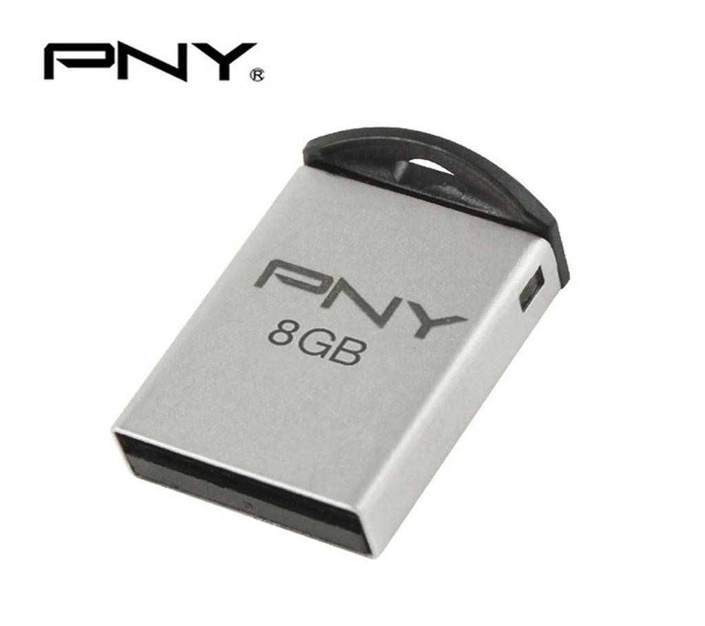PNY Micro 8GB  M2 Attache metallic Pendrive