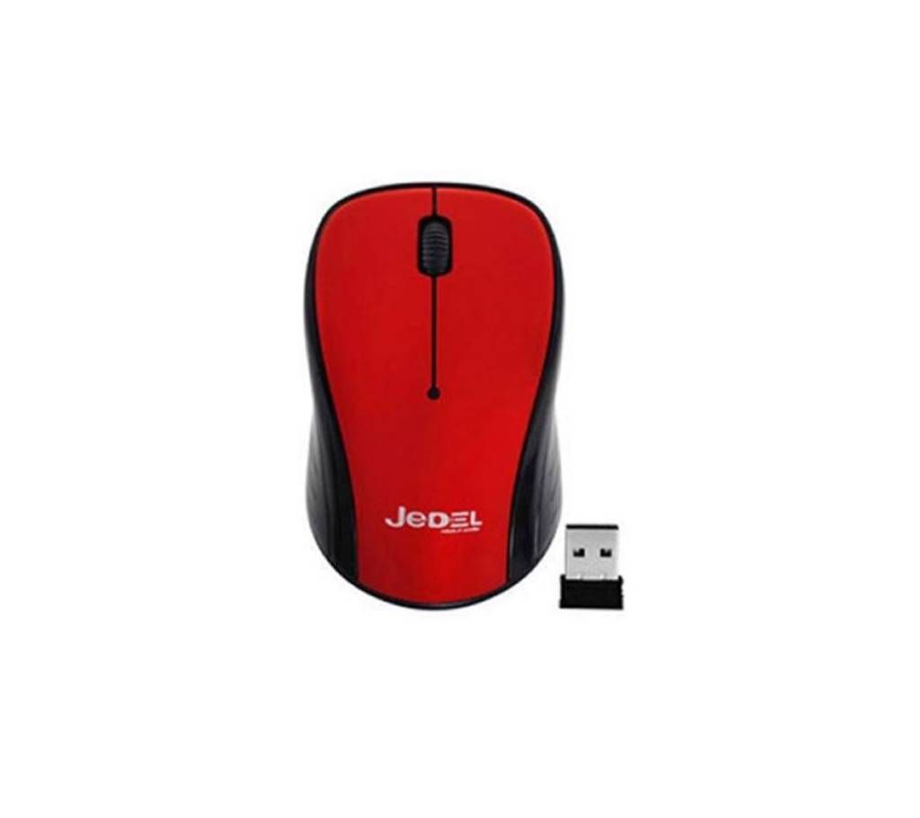 JEDEL Wireless Mouse 2.4Ghz W920 Red
