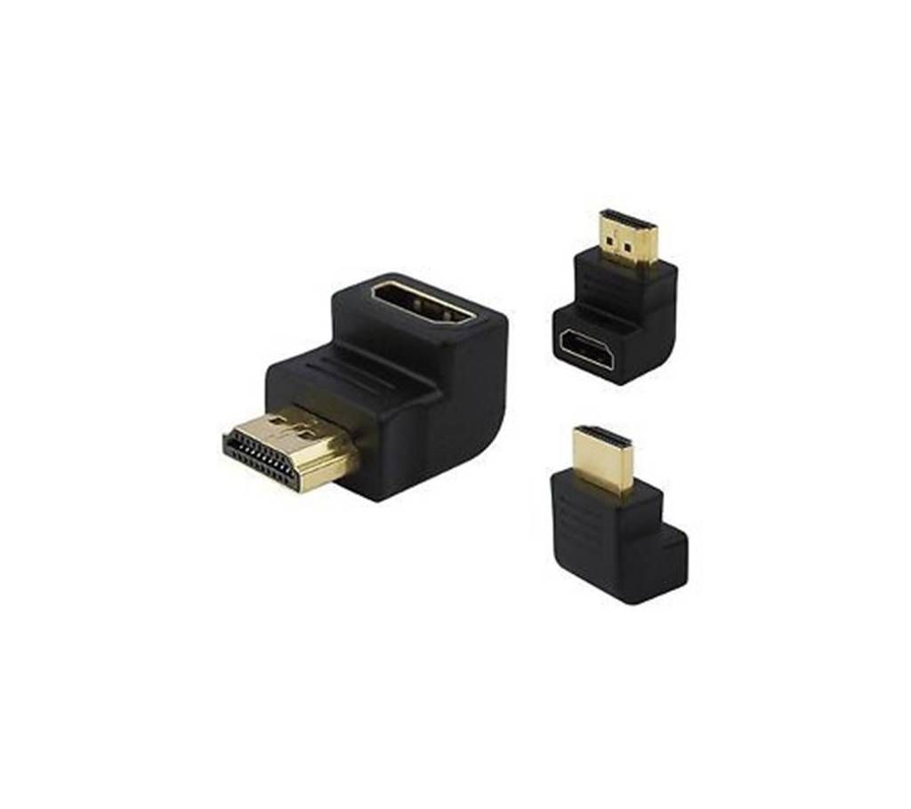 HDMI Male to HDMI female L shape Converter