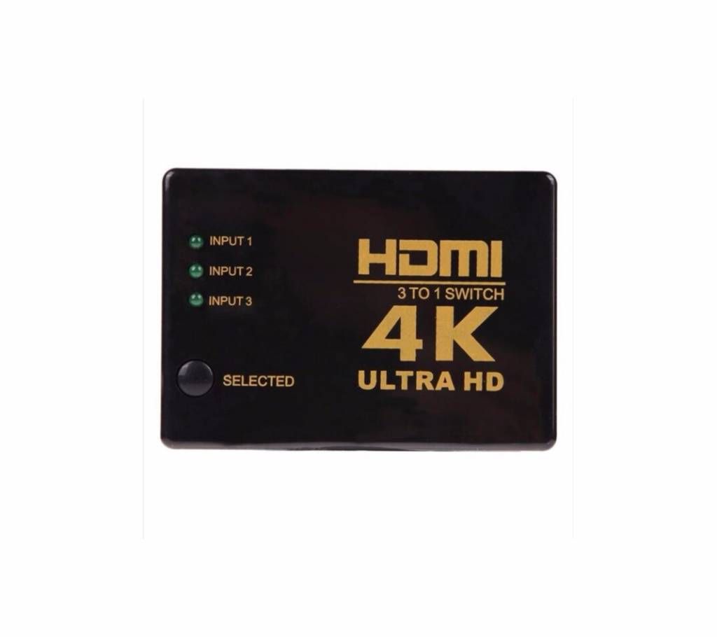 1pcs HDMI Switch 1080P 3In 1Out Port 4K*2K Switcher Hub Splitter Box