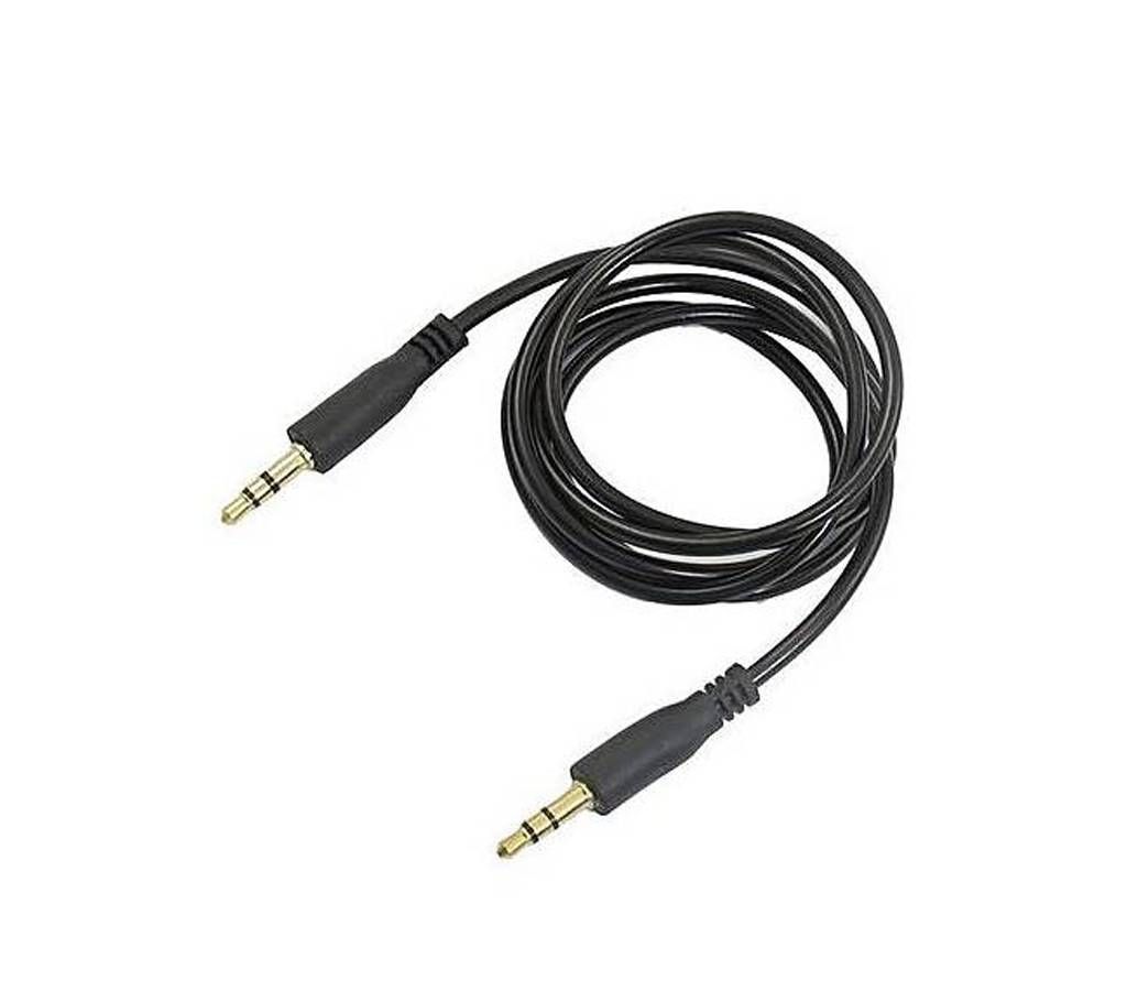 3.5mm Male to Male Stereo Audio Cable - Black