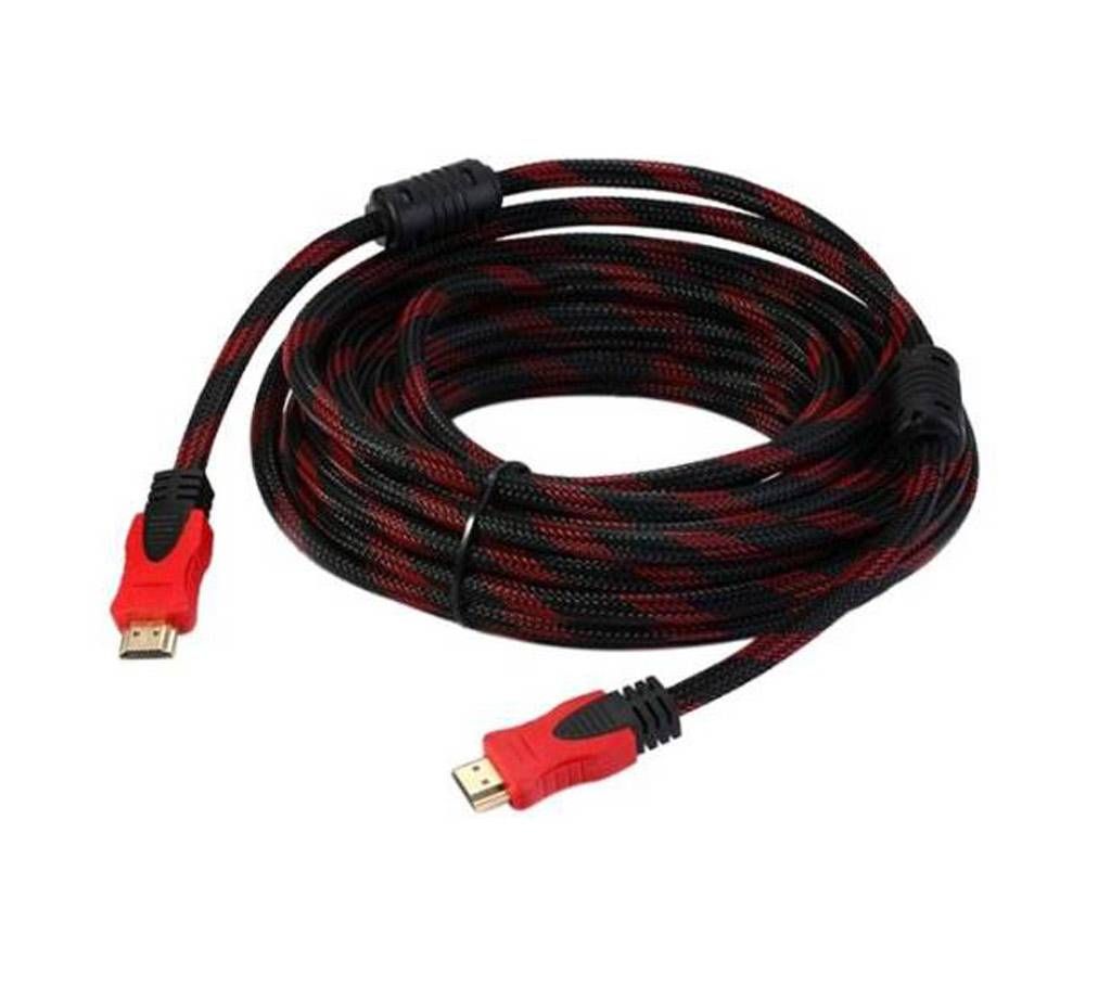 HDMI to HDMI 10m cable with Red and black