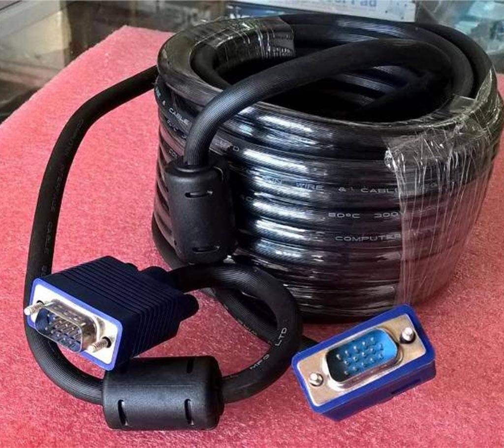 30 Meter Male to Male VGA Cable for PC to Projecto