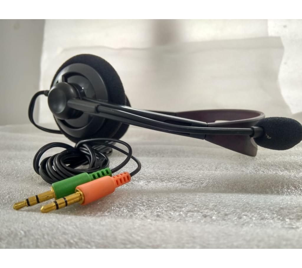 Mix black Headphone with Microphone
