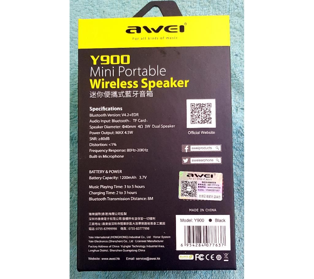 Awei Y900 wireless Speaker
