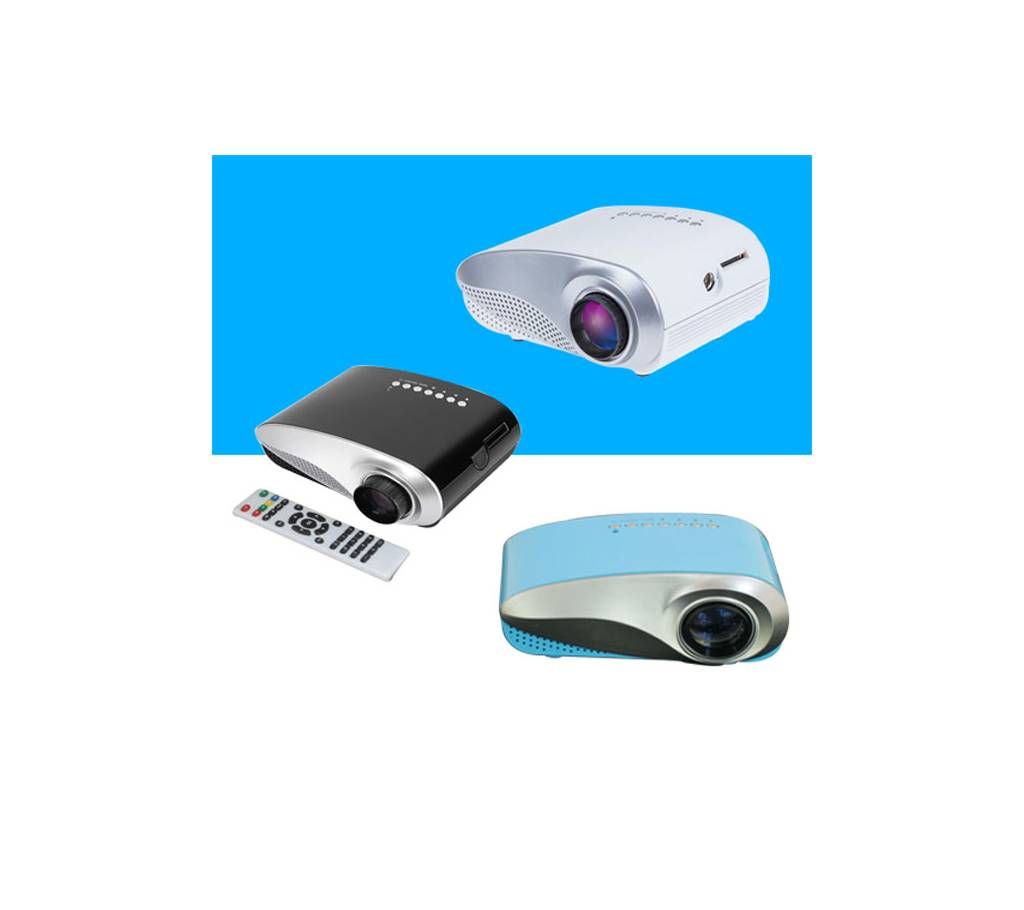 Rigal RD802 60 Lumens Mini LED LCD Projector with TV Port