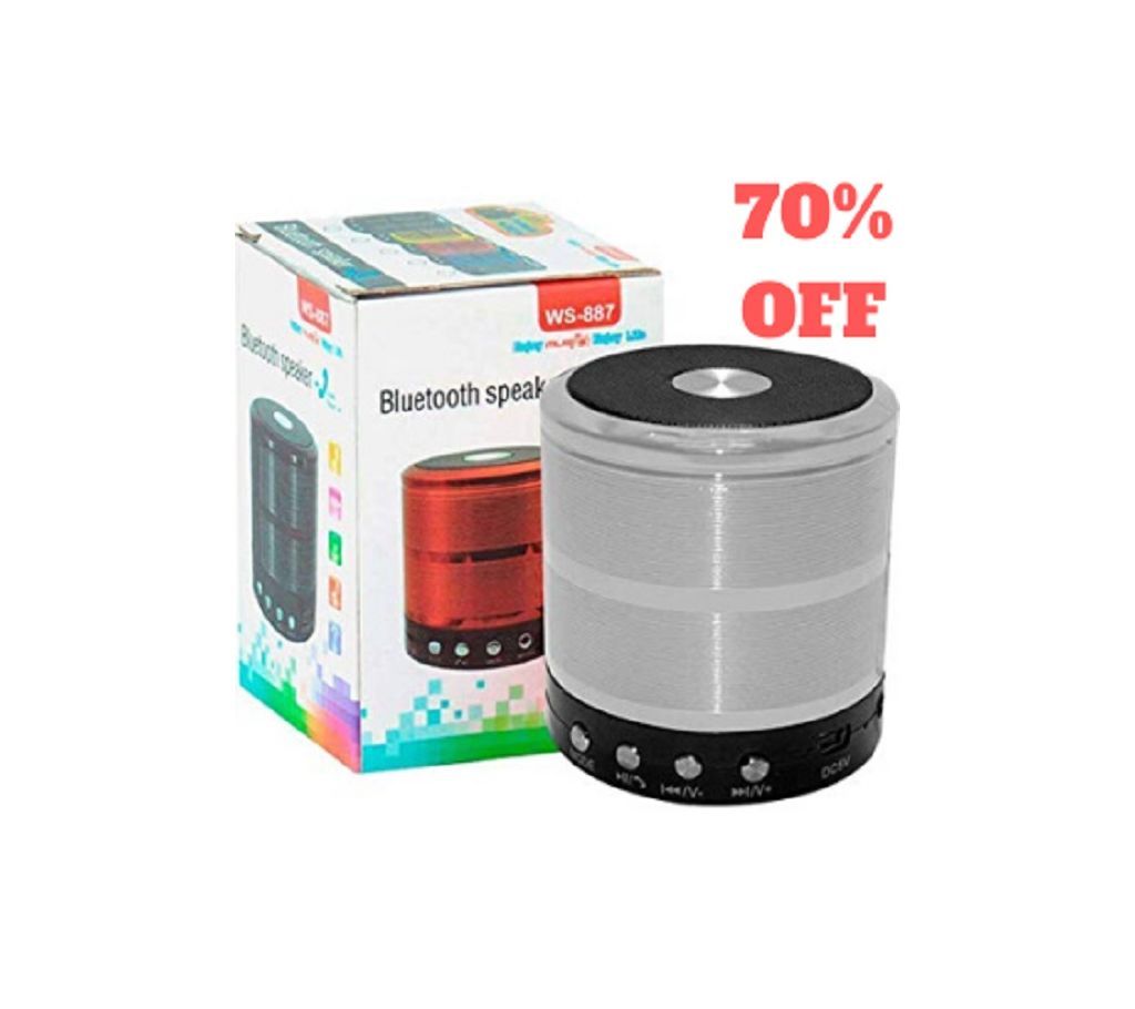 WS-887 - Mini Bluetooth Speaker - White