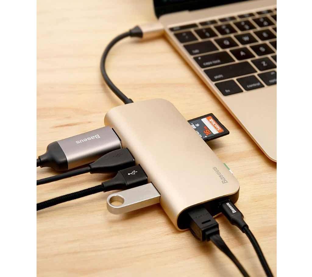 Baseus ACBOOK2-0G Almighty 7 In One Hub Expatiation Dock Cable