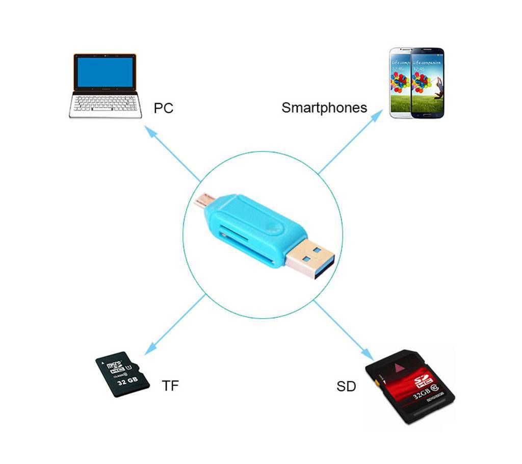 OTG + USB CARD reader 