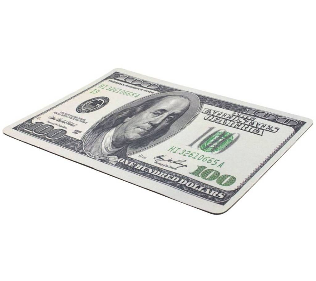 USD 100 Dollar Pattern Mouse Pad