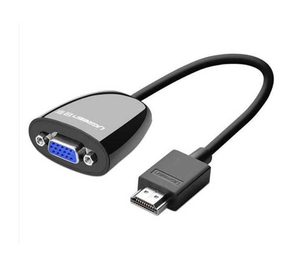 HDMI to VGA converter without Audio   Black