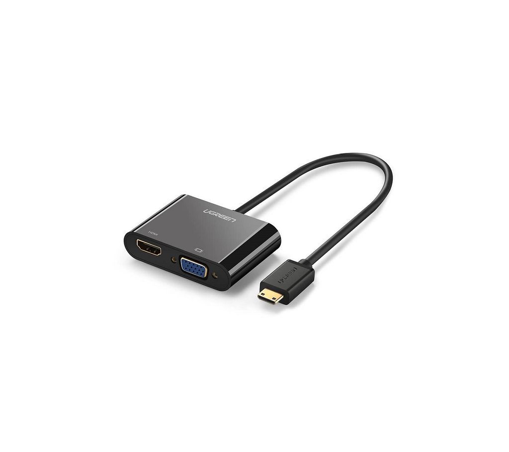 UGREEN Mini HDMI to VGA+HDMI converter