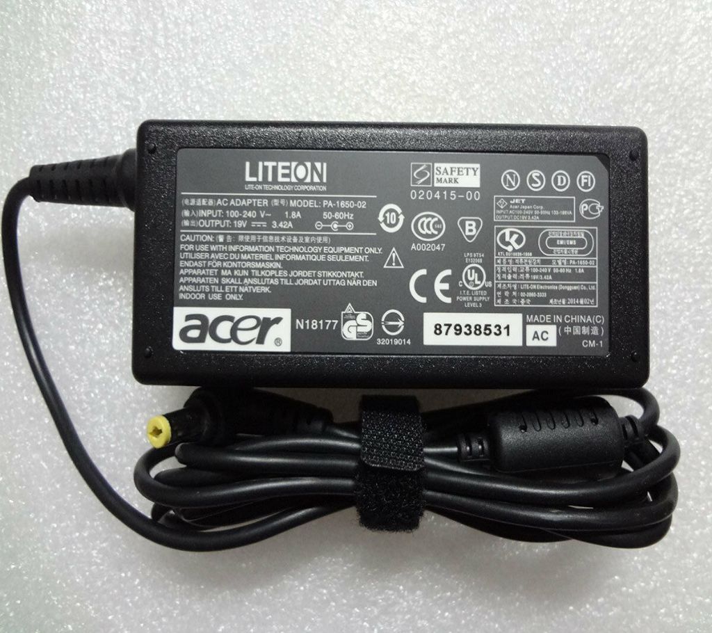 Acer 19V 3.42A 65W Replacement Notebook Charger Power Supply Cord AC Adapter