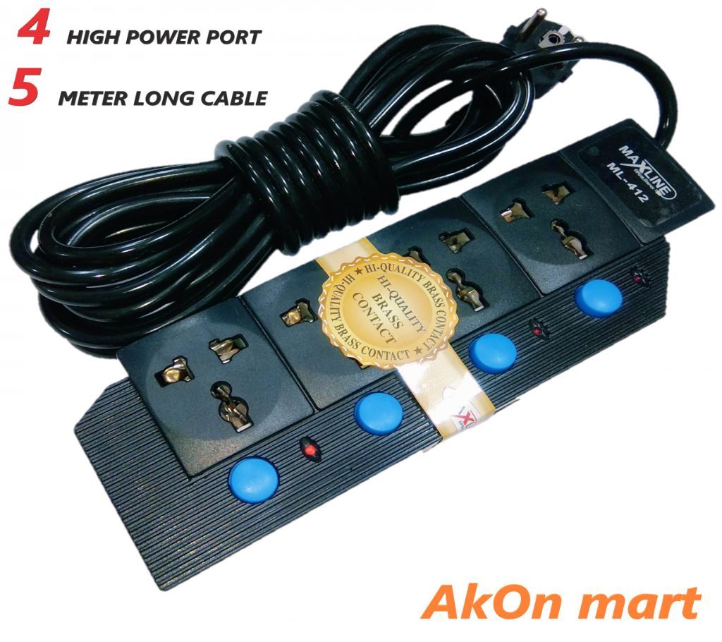 Multiplug extension 4 Port 5 METER LONG CABLE