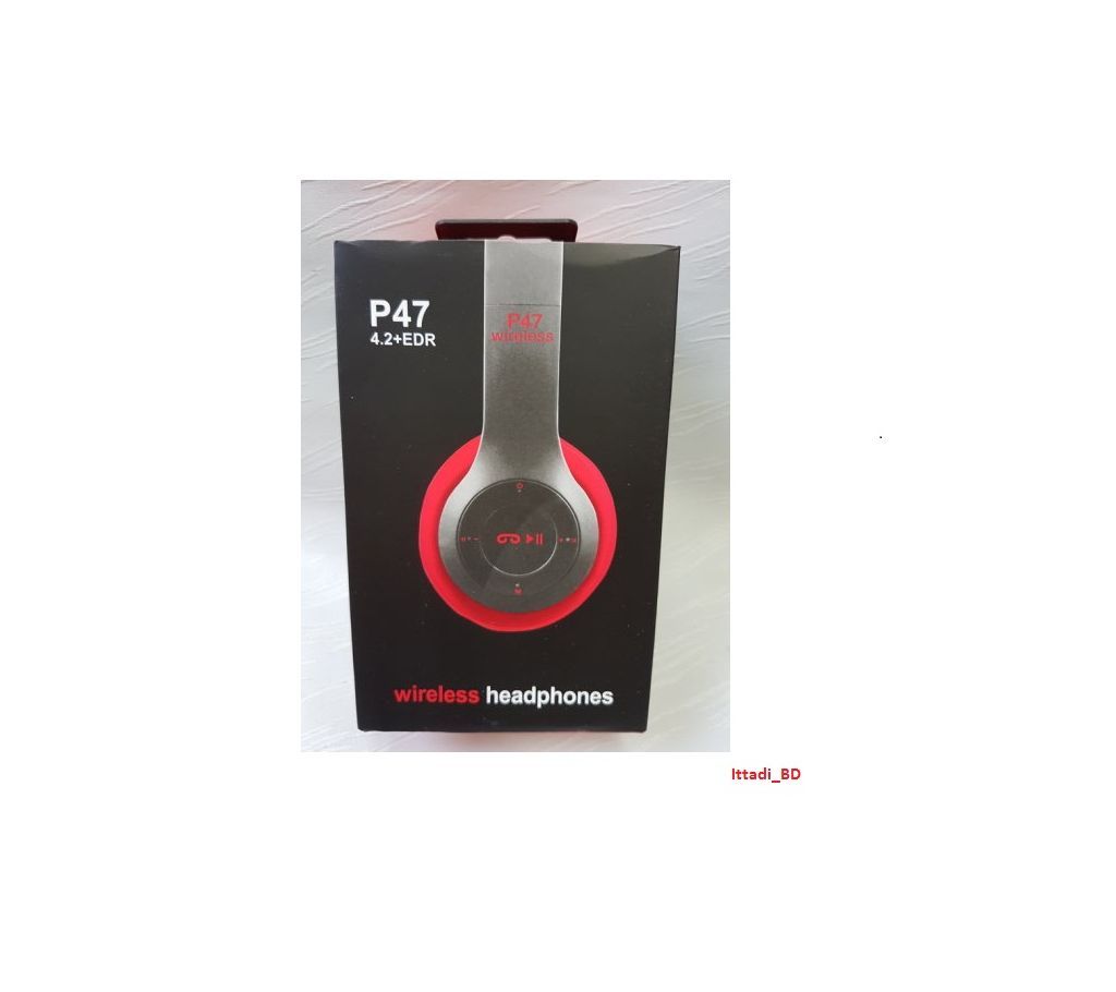 FM wireless Bluetooth headphone - RED
