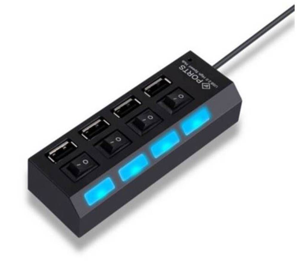4 Port USB 2.0 Hub For Pc