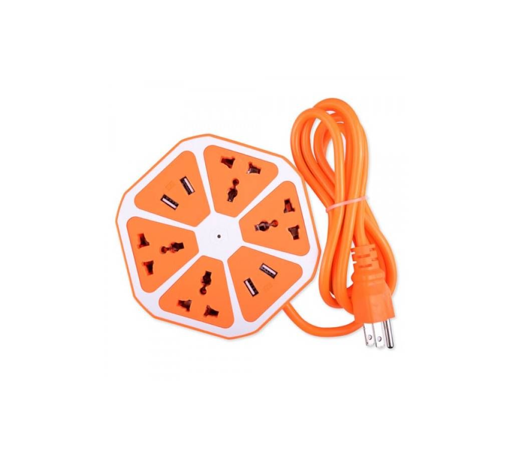 Multipower plug 4 pin socket & 2 USB