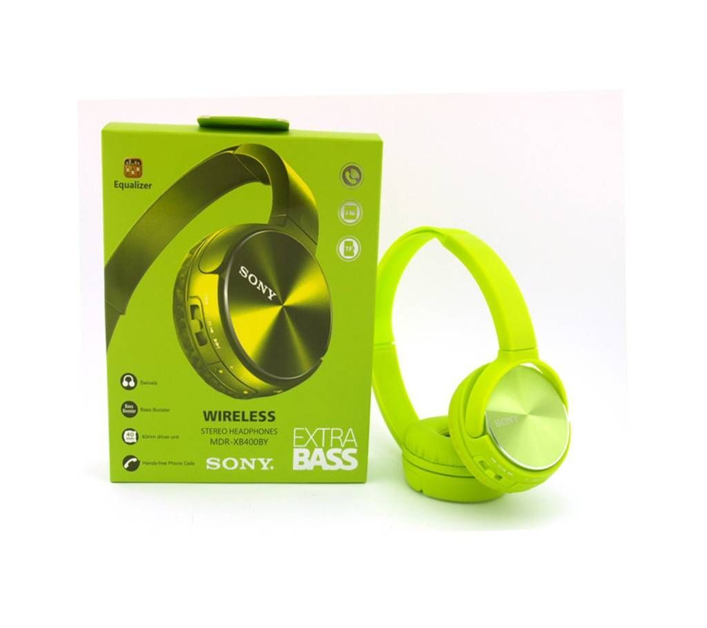 SONY-MDR-XB400BY wirless headphone  green