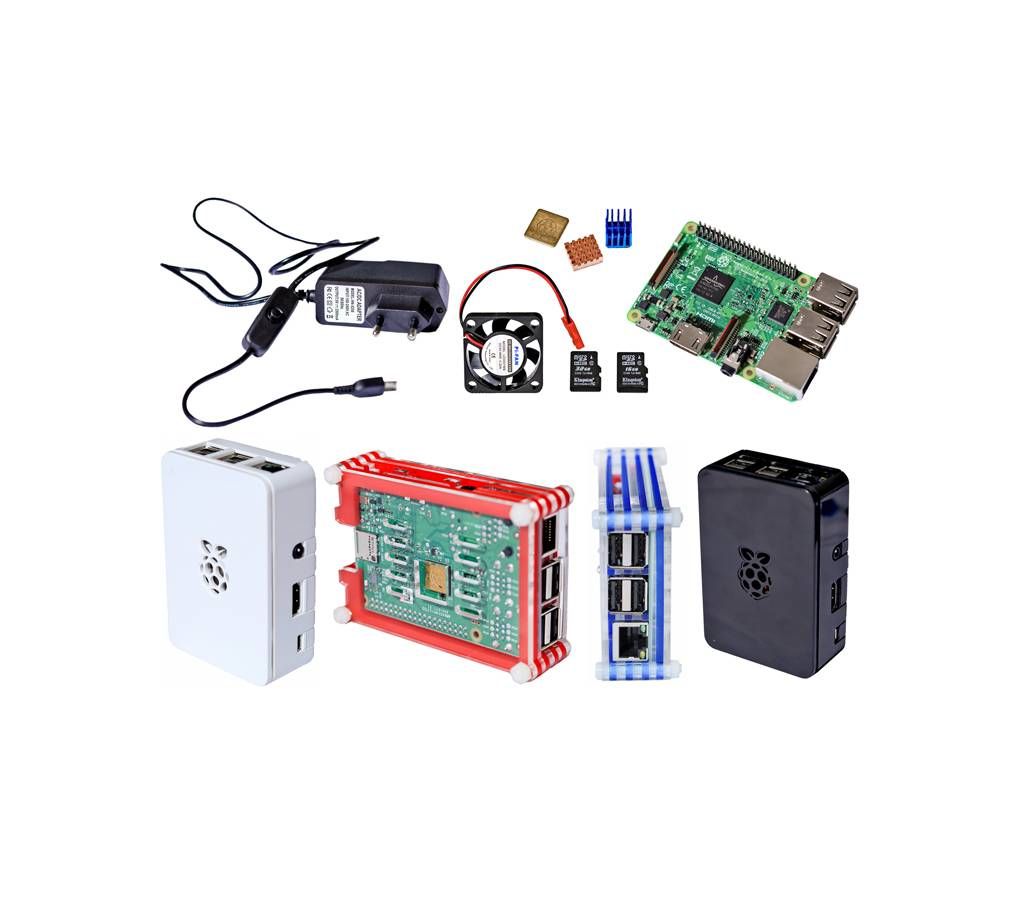 Mini Computer-Raspberry Pi 3-Model B-Motherboard-64-bit Quad Core CPU - 32 GB SD Card