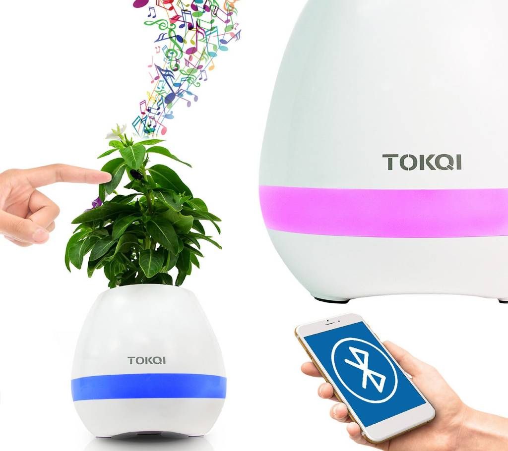 Bluetooth Speaker Real Plant Flower Pot