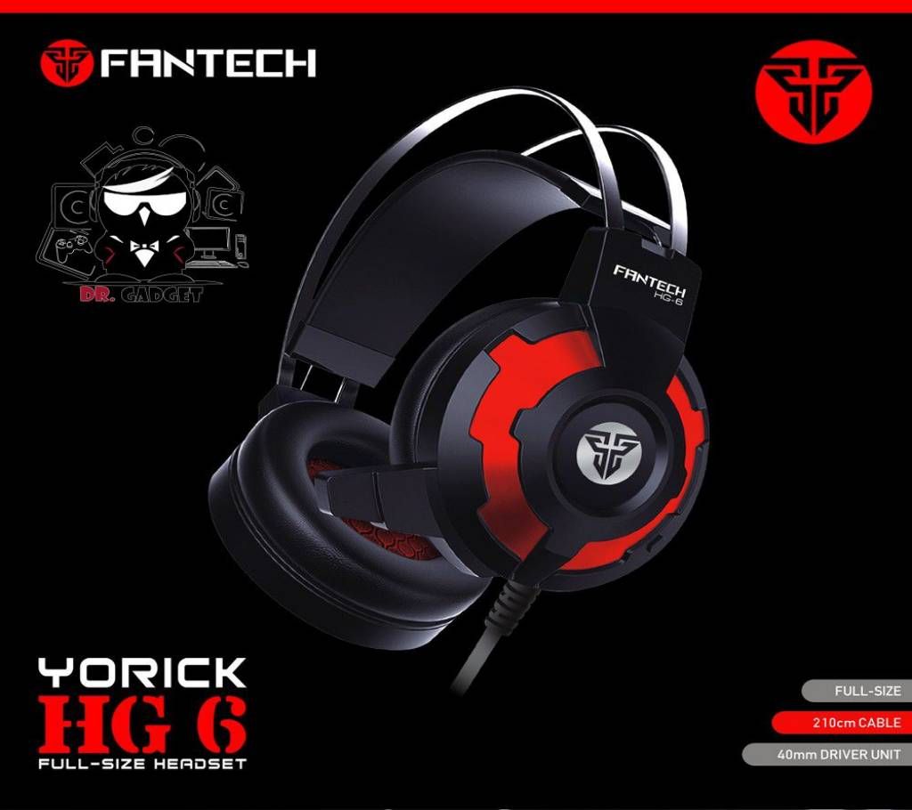 Fantech Wired Headphone HG6 	 Color : Black 	