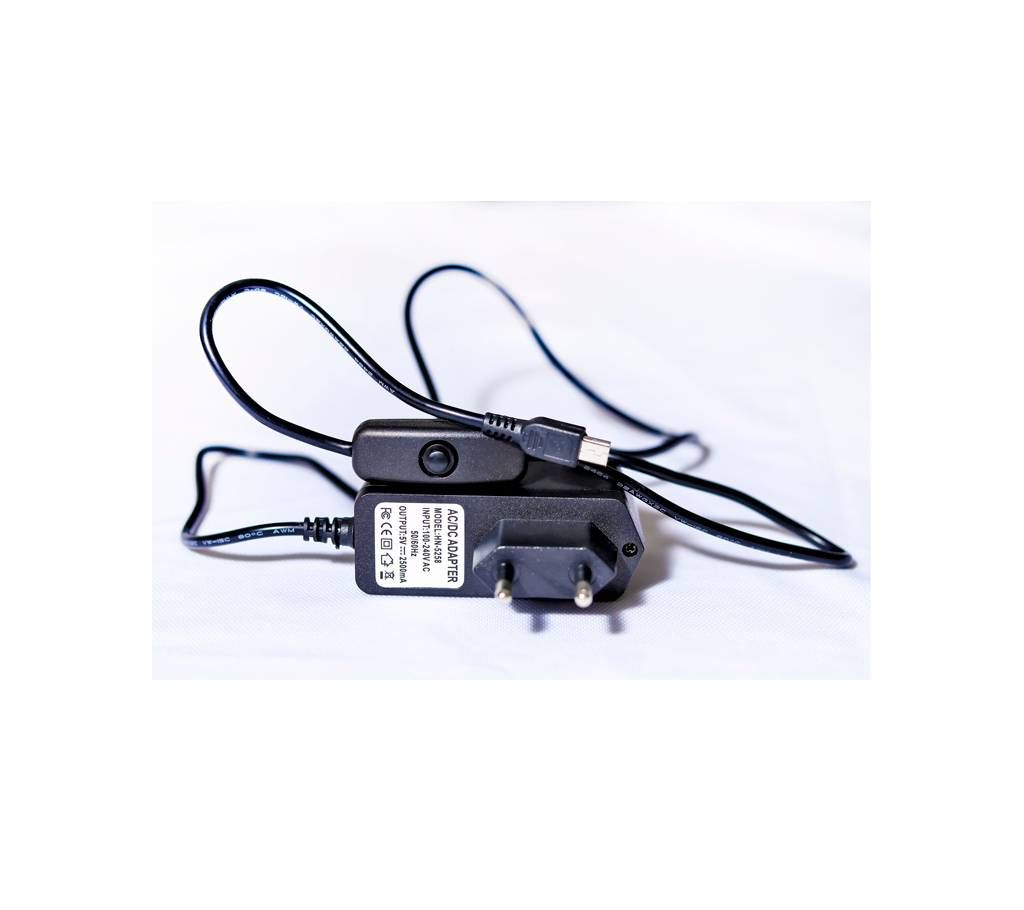5V 2.5A Micro USB Power Supply for Raspberry Pi