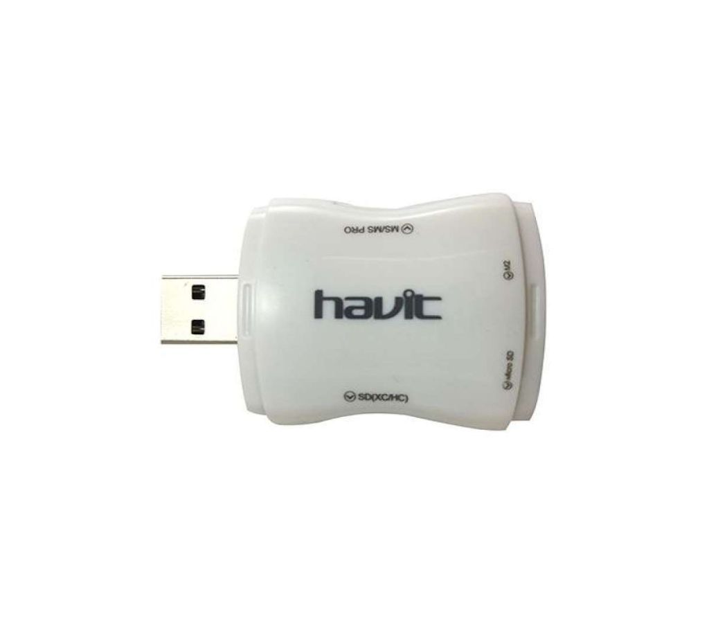 HV-C34 Portable Smart USB Card Reader - Blue and White