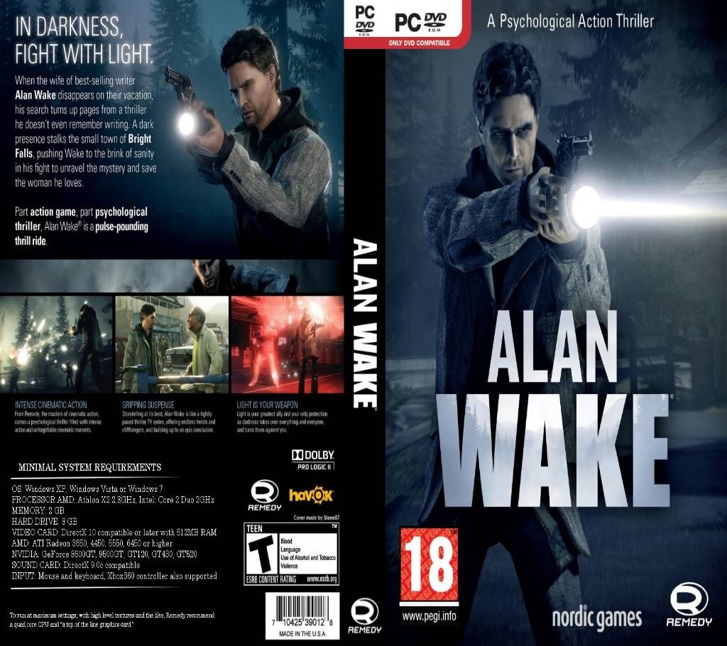 Alan Wake PC DVD