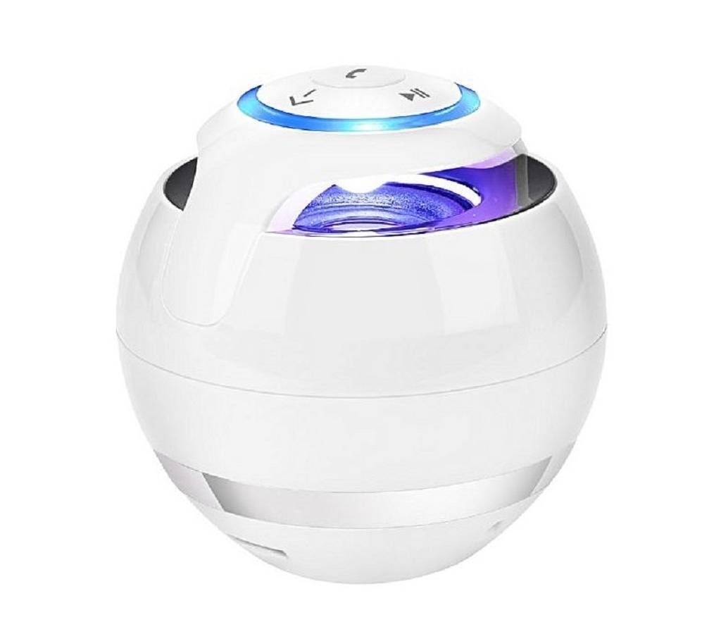 GS-009 Super Bass portable wireless Bluetooth speaker with 3D light- white 